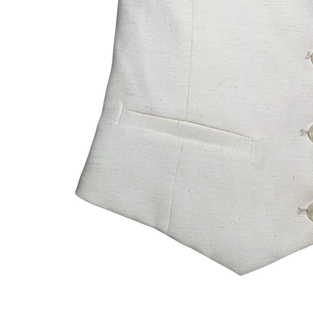 The Frankie Shop Off White Cream Ivory Indio Vest Medium - Picture 10 of 11